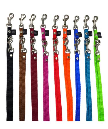 Elropet dog leash small dogs mini double linen 3/4/5 times adjustable 2m-5m 10mm (2m 3 times adjustable turquoise) 2m 3-fold turquoise