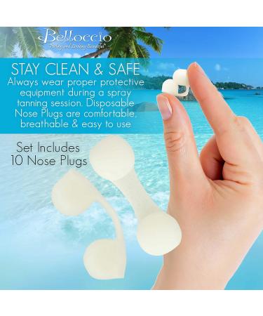 Belloccio Disposable Nose Filter Plugs for Sunless Airbrush Spray Tanning - Pack of 10 - Buy Online on GoSupps.com