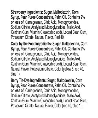 Betty Crocker Fruit Snacks Fruit By The Foot - Strawberry/Berry Tie-Dye - 27 Oz, 36 Count - Buy Online on GoSupps.com