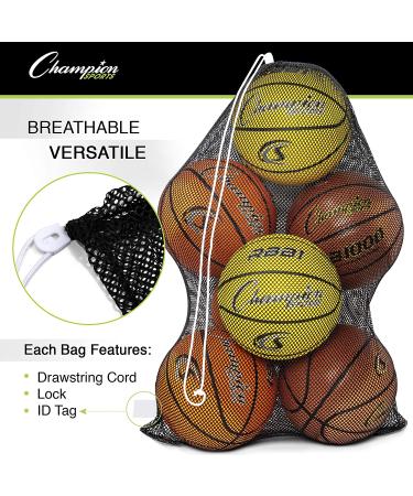 Champion Sports Mesh Sports Equipment Bag 24" X 36" Red - Buy Online on GoSupps.com