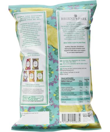 REGENT'S PARK Queen Crispy Chips with Sea Salt 150 g - Lot of 8 - Buy Online on GoSupps.com