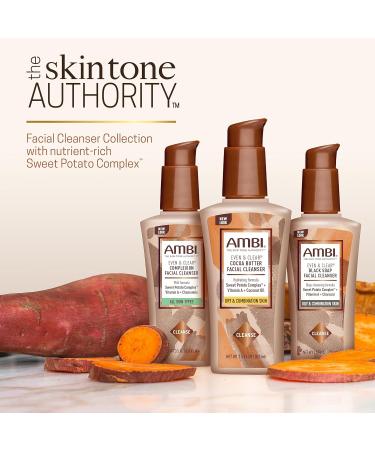 Ambi Even & Clear Intense Clarifying 8 Ounce Toner and 3.5 Ounce Purifying Charcoal Black Soap Facial Cleanser Bundle - Buy Online on GoSupps.com