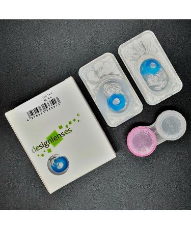 Buy Bright Blue Halloween The Purge Costume Contact Lenses - UV Light Soft Blackout Glow Effect - 1 Pair - Buy Online on GoSupps.com