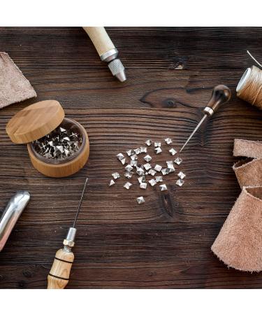400-Piece 10mm Square Rivets Bag with Craft Tool - Silver Studs for Leather, Clothing, and Shoes DIY - Buy Online on GoSupps.com