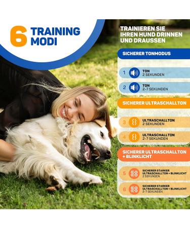 Vulpes Goods Anti Bark Device - Ultrasonic Dog Trainer with LED & 10m Range | Stop Barking Safely - Buy Online on GoSupps.com