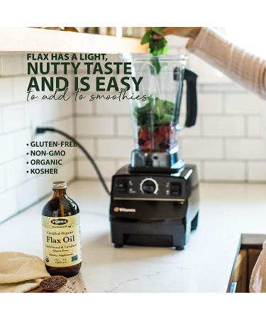 Flora Certified Organic Flax Oil 32 fl oz - Premium Omega-3 Rich Supplement - Buy Online on GoSupps.com