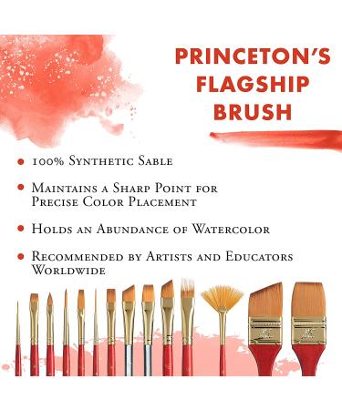 Princeton Heritage 4050 Synthetic Sable Watercolor Angle Shader Brush - 1/4 Inch - Buy Online on GoSupps.com