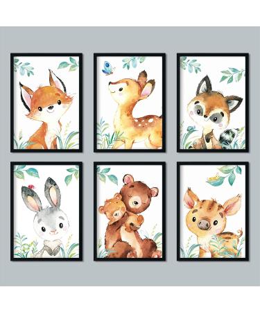 Lalelu Prints - Children's Room Decor | Forest Animals Poster Set of 6 (DIN A4 Unframed) - Buy Online on GoSupps.com