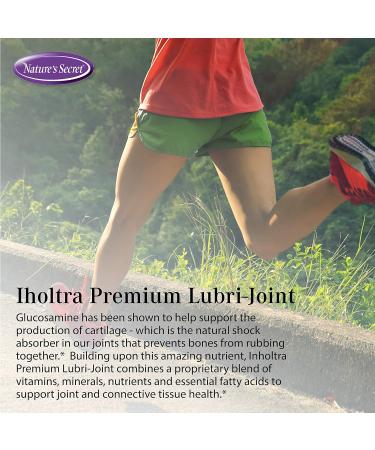 Nature's Secret Inholtra Premium Lubri-Joint Fast-Acting Joint & Connective Tissue Health Supplement with Vitamin C D & E Omega Fatty Acids Glucosamine & Chondroitin - 120 Liquid Softgels - Buy Online on GoSupps.com
