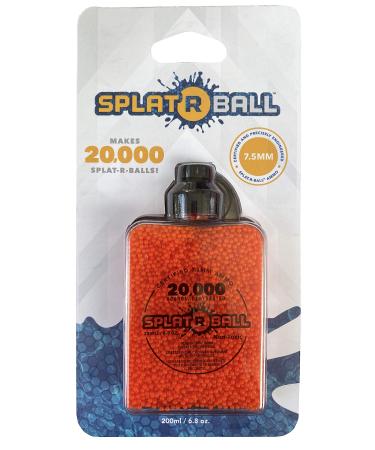 SplatRball 20K Orange Ammo. Certified, Compatible with The SRB1200, SRB400-SUB, and SRB400 Water Bead Blasters