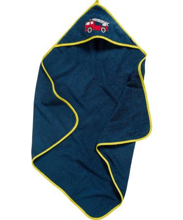 Playshoes Baby Terry Cloth Hooded Bath Towel - Fire Brigade 75x75cm | Ideal for International Shipping - Buy Online on GoSupps.com