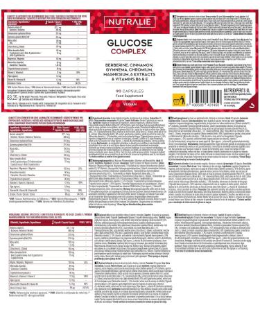Glucose Complex 2000mg - Glyc mie - Contr le Glucose Berb rine Cannelle Chrome Melon Amer Gymnema Poivre Noir et Vitamine E B6 - Contribue au Maintien d'une Glyc mie Normale - 90 G lules Nutralie - Buy Online on GoSupps.com