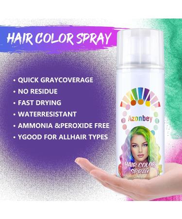 Buy Temporary Hair Color Spray & Wax - Azonbey Kids Hair Dye Pomade #Purple | 1-Day Washable & Easy to Use - Buy Online on GoSupps.com