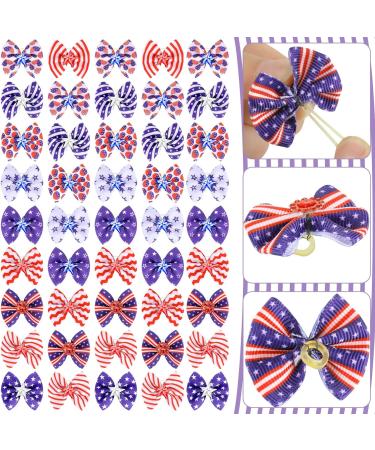 Weewooday 90 Pcs Holiday Dog Hair Bows Grooming Dog Hair Accessories Bows with Rubber Bands Pet Dog Topknot Hair Bows for Halloween Fall Xmas St. Patrick's Day Easter Decor (Classic Style) - Buy Online on GoSupps.com