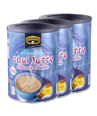 Kr ger Chai Latte Classic India Vanilla-Cinnamon milk tea tea powder instant tea 3 x can 8971 333.33 g (pack of 3)