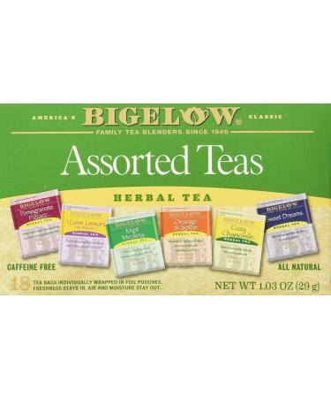Bigelow Assorted Herb Tea 6 Varieties 18 Bags (Pack of 2) 18 Count (Pack of 2)