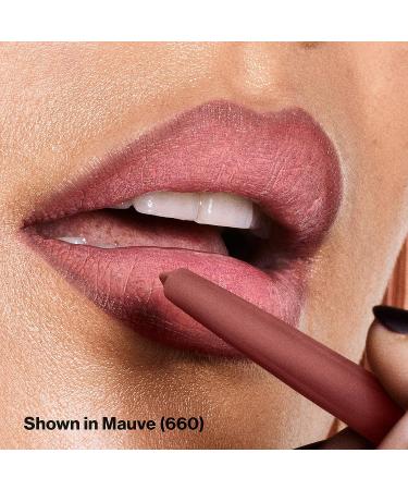 Revlon Colorstay Lip Liner in 660 Mauve - Longwear Rich Color with Built-in Sharpener - Buy Online on GoSupps.com