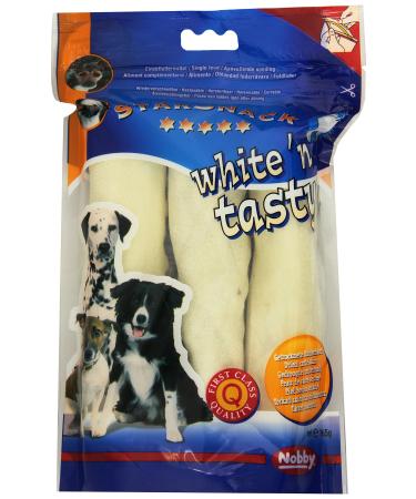 Nobby 3-piece white chew roller for dogs 15 cm 35-40 mm 3 pieces (1 pack)