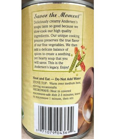 Andersen's Split Pea with Bacon Soup 15oz. Can - Pack of 4 - Buy Online on GoSupps.com