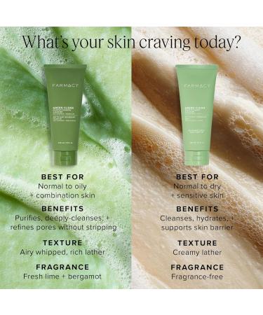 Farmacy Gentle Creamy Face Cleanser - Hydrating Facial Cleanser to Nourish & Help Remove Makeup & Impurities - Enriched with Aloe & Moringa Oil to Soothe Purify & Refresh Skin (50ml) Gentle Creamy Cleanser 1.7 Fl Oz (Pack  - Buy Online on GoSupps.com