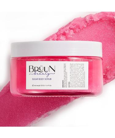 BR UN Watermelon Body Scrub Cream - 4.4 oz Organic Exfoliating Scrub with Vitamin E for Underarm & Bikini Area - Gentle Sugar Scrub for Women Men & Girls - Buy Online on GoSupps.com
