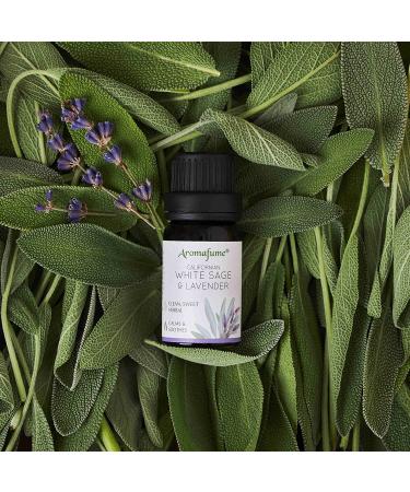 Aromafume White Sage & Lavender Essential Oil Diffuser Blend 30ml - Deepens Relaxation, Purification, Grounding & Protection | Salvia Apiana & Lavender Extracts | 3 x 10ml Bottles - Buy Online on GoSupps.com