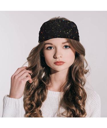 Styla Winter Knit Ear Muffs Headbands for Women - 2 Pack Cold Weather Ear Warmers - Confetti Black & Beige - Buy Online on GoSupps.com