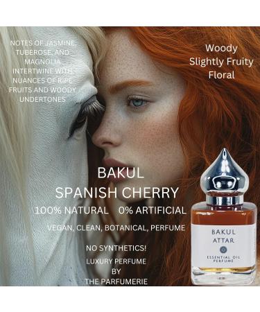 Bakul (Spanish Cherry Attar) - 15ml Vegan Essential Oil Perfume | All-Natural Alcohol-Free Cruelty-Free Phthalate-Free Paraben-Free Gluten-Free - Buy Online on GoSupps.com