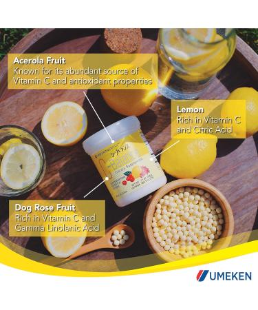 Umeken C-Balance High Potency Vitamin C Chewable - Antioxidant-Rich Citric Acid & Gamma-linolenic Acid - 3 Months Supply, 433 Count - Buy Online on GoSupps.com