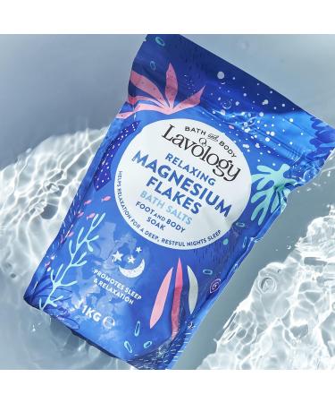 Lavology Flocons de magn sium - Tous les ingr dients naturels - Sels de bain apaisants et relaxants - 1kg x4 - Buy Online on GoSupps.com