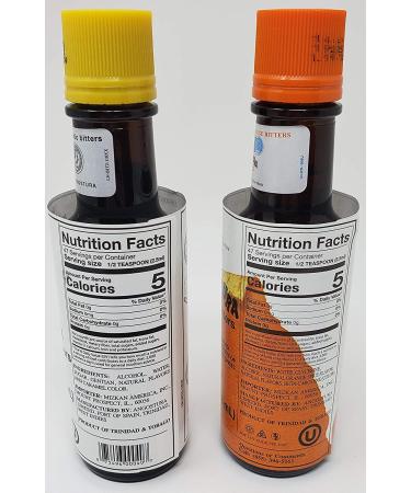 Angostura Aromatic & Orange Bitters Set - 4 Fl. oz | Premium Cocktail Enhancers - Buy Online on GoSupps.com