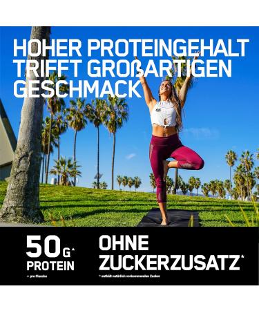 Optimum Nutrition High Protein Shake - Low Fat No Added Sugar Chocolate - 10x500ml Post Workout Snack for Men & Women - Buy Online on GoSupps.com