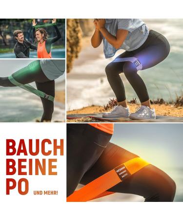 Buy Neo-Olympe Short Fitness Bands Set - Washable Resistance Bands with eBook for Strength Training & Gymnastics | Best Booty Bands & Fitness Straps - Buy Online on GoSupps.com