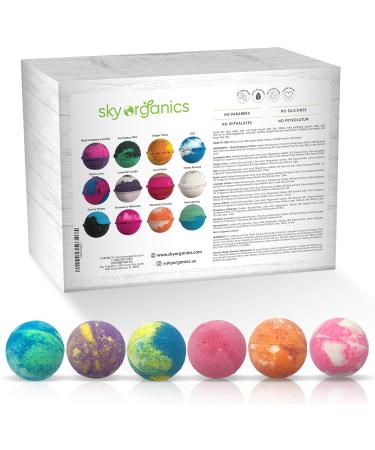 Large Bath Bombs Gift Set - 24 Assorted Scents, 3.2 oz Each - Handmade in USA with Natural Essential Oils for Moisturizing Relaxation and Aromatherapy - Spa Fizzies - Buy Online on GoSupps.com