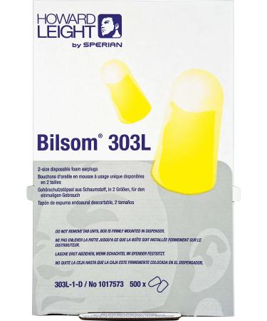 Honeywell Safety Earplugs Disposable 1017573 (500 pairs) Bilsom 303L Earplugs 7312550175736