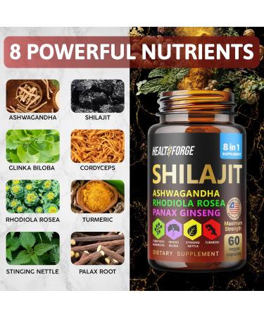 Shilajit Ashwagandha Capsules & Sea Moss Capsules Black Seed Oil Capsules Ashwagandha Turmeric - Shilajit for Woman Men Immune Support Rhodiola Rosea Shilajit 60 Capsules & Sea Moss 60 Capsules Set - Buy Online on GoSupps.com