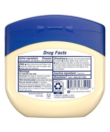 Vaseline 100% Pure Petroleum Jelly Baby 13 oz (Pack of 3) - 3 Pack Baby Skin Care Essentials - Buy Online on GoSupps.com