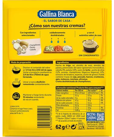  Gallina Blanca Gallina Blanca - Mushroom Cream 62 g - Pack of 24  - Buy Online on GoSupps.com