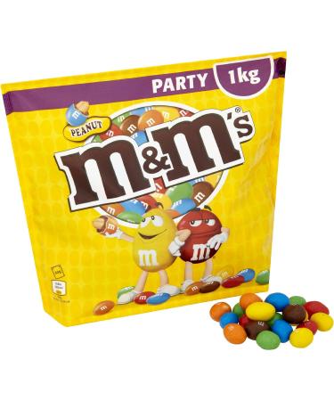 Peanut M&M's Party Bulk Bag 1kg | Perfect Movie Night Snacks to Share - Buy Online on GoSupps.com