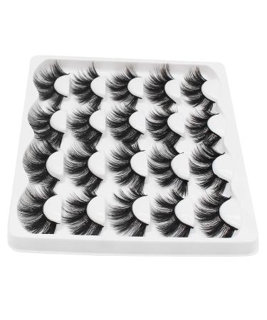 10 Pairs 15-20mm 3D Mink Eyelashes - Fluffy & Dramatic Fake Lashes for Natural Makeup | C004 - Buy Online on GoSupps.com