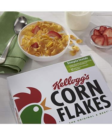 Kellogg's Corn Flakes Breakfast Cereal Original Fat Free 12oz Box - 1 Pack - Buy Online on GoSupps.com