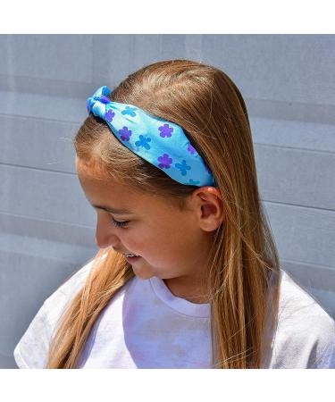 FROG SAC Color Changing Blue Knot Headband for Girls | Butterfly Headbands for Kids | Cute Satin Flower Hair Band | Daisy Headband Hair Accessory - Buy Online on GoSupps.com