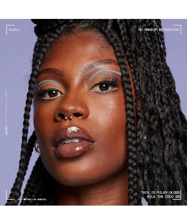 Nyx Professional Makeup Milky Gloss Lip Gloss - 12 Hour Hydration Vegan, Milk The Coco (Dark Chocolate) Milkshakes - Buy Online on GoSupps.com