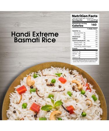 Handi Basmati Rice 10 Lbs Long Grain White Rice Gluten Free Bulk Bag Low in fat Supreme Quality - Buy Online on GoSupps.com
