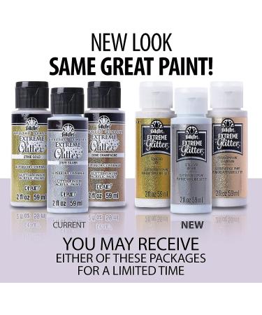 FolkArt Extreme Glitter Acrylic Paint - 2 oz - Hologram (XGLT-2796) - Buy Online on GoSupps.com