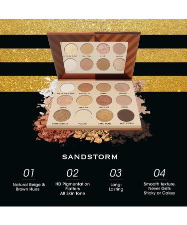 EBIN NEW YORK Sandstorm Eyeshadow Palette - Highly Pigmented, Blendable, Cruelty-Free - Buy Online on GoSupps.com