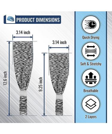 LoveYee Women's Workout Headbands - Set of 5 Wide Boho Hair Bands for Yoga, Running, and Sports - Buy Online on GoSupps.com