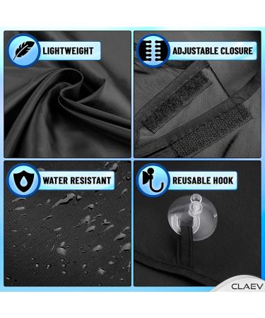 Claev Beard Bib Apron for Grooming | 41x27 Black Hair Catcher with Suction Cups - Perfect for Haircuts Trimming & Shaving - Anti-Static Beard Cape - Ideal Father's Day Gift - Buy Online on GoSupps.com