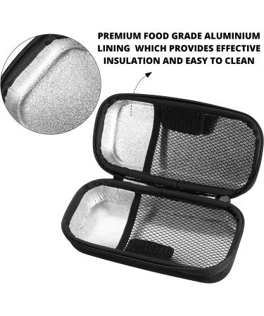Essential Pal Insulin Cooler Travel Case - Waterproof, Cold Insulated Diabetic Bag for Insulin Pens & Supplies - Includes 2 Gel Ice Packs - Black - Buy Online on GoSupps.com
