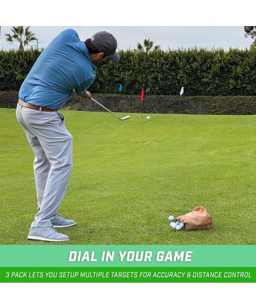 GoSports Golf Flags 3 Pack - Ideal for Practice and Family Golf Games - Buy Online on GoSupps.com